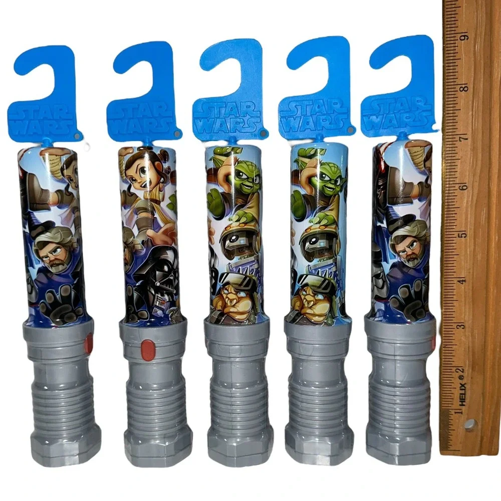 5 Pack Star Wars Micro Force Wow! Series #1 Mini Lightsaber And Mini Figure- New